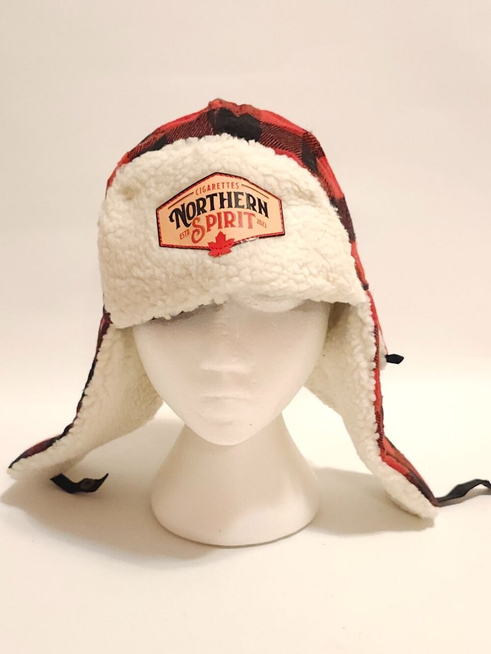 Lumber Jack Winter Hat Northern Spirit Cigarettes Buffalo Check